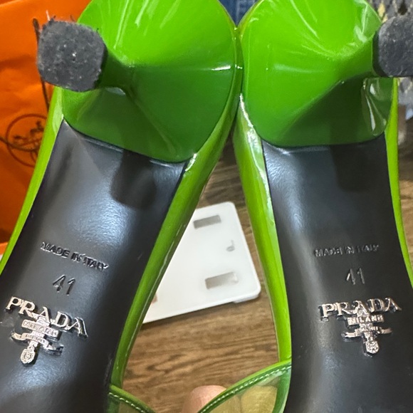 Prada Vibrant Green Women's Mules - Picture 4 of 5
